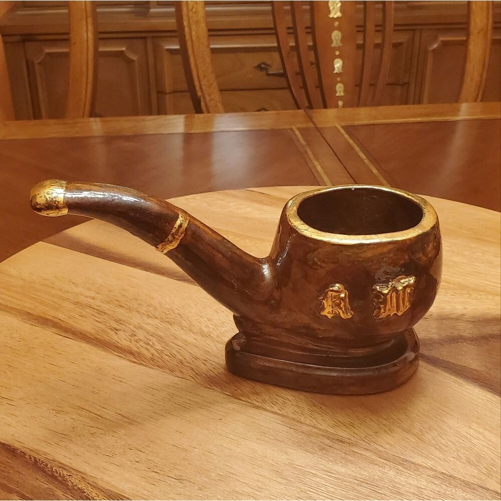 PIPE SHAPED ASHTRAY 1970s - Picture 2 of 2